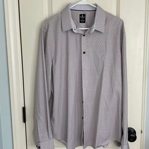 Brooklyn Brigade Modern Slim Large Men’s No Iron Dress Shirt